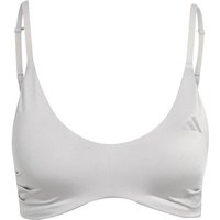 ADIDAS Damen BH Optime Essentials Workout Shine, Größe XXS in Silber