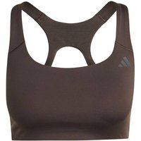 ADIDAS Damen BH Optime Workout BH, mittlere Belastung, Größe XL in Grau