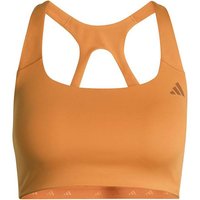 ADIDAS Damen BH Optime Workout BH, mittlere Belastung, Größe XS in Orange