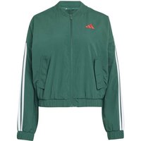 ADIDAS Damen Blouson ESSENTIALS WINDBREAKER, 3-STREIFEN, GEWEBT, Größe XS in Grau