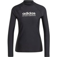 ADIDAS Damen Hemd Rashguard, Größe L in Schwarz