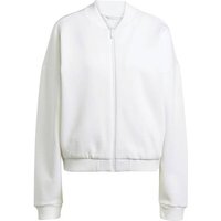 ADIDAS Damen Jacke Essentials Contemporary Logo, Größe L in Weiß