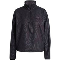 ADIDAS Damen Rolli AOP Polarfleece Pullover, Größe M in Schwarz