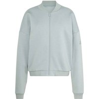 ADIDAS Damen Rolli Essentials Contemporary Logo Bomberjacke, Größe M in Silber