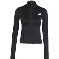 ADIDAS Damen Rolli Workout Essentials Zip Through 3-Streifen, Größe M in Schwarz