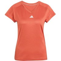 ADIDAS Damen Shirt AEROREADY Train Essentials Minimal Branding V-Neck, Größe XS in Orange
