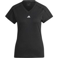 ADIDAS Damen Shirt AEROREADY Train Essentials Minimal Branding V-Neck, Größe XS in Schwarz