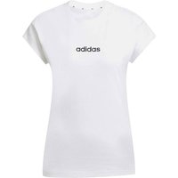 ADIDAS Damen Shirt Essentials Linear Cotton, Größe M in Weiß