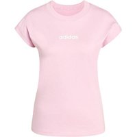 ADIDAS Damen Shirt Essentials Linear Cotton, Größe S in Pink