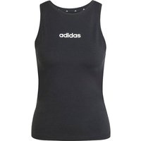 ADIDAS Damen Shirt Essentials Linear Slim Cotton, Größe S in Grau