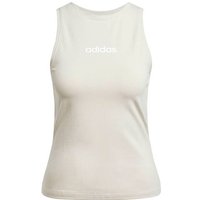 ADIDAS Damen Shirt Essentials Linear Slim Cotton, Größe XL in Grau