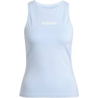 ADIDAS Damen Shirt Essentials Linear Slim Cotton, Größe M in Grün