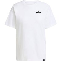 ADIDAS Damen Shirt Slide Graphic, Größe XXL in Weiß