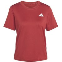 ADIDAS Damen Shirt Train Essentials 3-Streifen Workout, Größe S in Rot