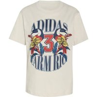 ADIDAS Damen Shirt x FARM RIO GRAPHIC, Größe S in Grau