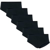 ADIDAS adidas Damen Slips, 6er Pack - Sport Active Light Flex, Hipster, Unterwäsche, Logo, einfarbig, Größe M in Schwarz