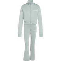ADIDAS Damen Sportanzug Glam, Größe L in Silber