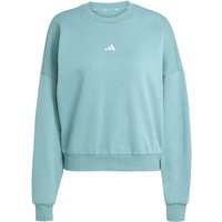 ADIDAS Damen Sweatshirt Essentials Small Logo Feelcomfy, Größe S in Türkis