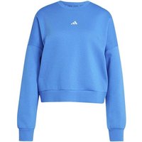 ADIDAS Damen Sweatshirt Essentials Small Logo Feelcomfy, Größe S in Blau