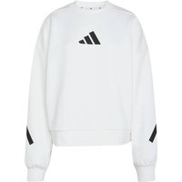 ADIDAS Damen Sweatshirt Z.N.E., Größe L in Weiß