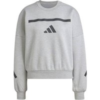 ADIDAS Damen Sweatshirt Z.N.E., Größe L in Silber