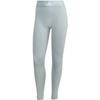 ADIDAS Damen Tight Hyperglam 3-Stripes Full Length, Größe S in Silber