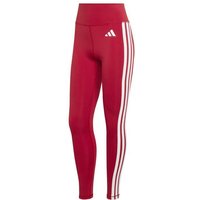 ADIDAS Damen Tight Optime Essentials 3-Streifen, Größe S in Rot