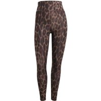 ADIDAS Damen Tight Optime Essentials Workout Leopard 7/8, Größe XS in Braun