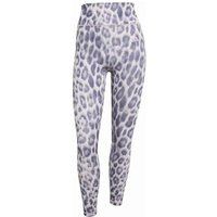 ADIDAS Damen Tight Optime Essentials Workout Leopard 7/8, Größe M in Lila