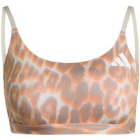 ADIDAS Damen Tight Optime Essentials Workout Leopard 7/8, Größe M in Grau