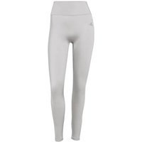 ADIDAS Damen Tight Optime Essentials Workout Shine 7/8, Größe XL in Silber