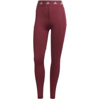 ADIDAS Damen Tight Techfit Stash Pocket Full-Length, Größe L in Rot