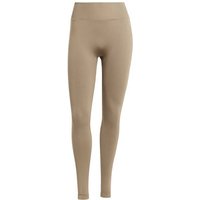 ADIDAS Damen Tight Workout Essentials Knit Scrunch 7/8, Größe S in Braun
