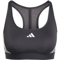 ADIDAS Damen Top Powerreact Training 3-Streifen, Größe S in Grau