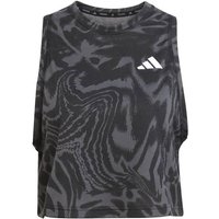 ADIDAS Damen Top Train Essentials Allover Print Workout, Größe XL in Grau