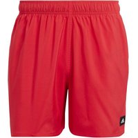 ADIDAS Herren Badeshorts Solid CLX Short-Length, Größe S in Rot