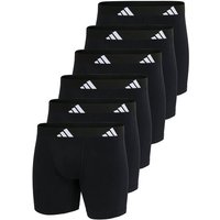 ADIDAS adidas Herren Boxershorts, 6er Pack - Boxer Briefs, Active Flex Cotton, Logo, Größe XL in Schwarz