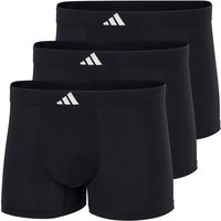 ADIDAS adidas Herren Boxershorts, 3er Pack - Active Micro Tech, Trunks, Logo, einfarbig, Größe XL in Schwarz