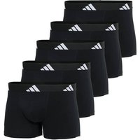 ADIDAS adidas Herren Boxershorts, 5er Pack - Trunks, Active Flex Cotton, Logo, Größe XL in Schwarz