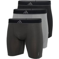 ADIDAS adidas Herren Boxershorts, 3er Pack - Boxer Briefs, Active Micro Flex, Logo, einfarbig, Größe L in Schwarz