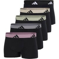 ADIDAS adidas Herren Boxershorts, 5er Pack - Trunks, Active Flex Cotton, Logo, Größe XL in Bunt