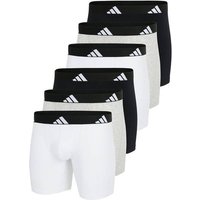 ADIDAS adidas Herren Boxershorts, 6er Pack - Boxer Briefs, Active Flex Cotton, Logo, Größe 2XL in Schwarz