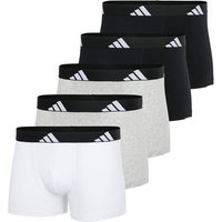 ADIDAS adidas Herren Boxershorts, 5er Pack - Trunks, Active Flex Cotton, Logo, Größe S in Schwarz