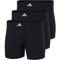 ADIDAS adidas Herren Boxershorts, 3er Pack - Active Micro Tech, Boxer Briefs, Logo, einfarbig, Größe 2XL in Schwarz