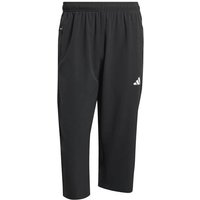 ADIDAS Herren Caprihose WORKOUT ESSENTIALS FLEX WOVEN 3/4, Größe S in Schwarz