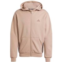 ADIDAS Herren Jacke Designed for Training Full-Zip, Größe XXL in Braun