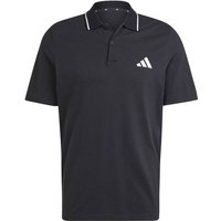 ADIDAS Herren Polo Essentials Small Logo Piqué, Größe S in Schwarz