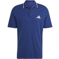 ADIDAS Herren Polo Essentials Small Logo Piqué, Größe XL in Blau