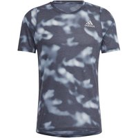 ADIDAS Herren RUN ICONS AOP T, Größe M in Schwarz