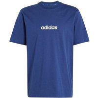 ADIDAS Herren Shirt Essentials Linear Single Jersey, Größe S in Blau